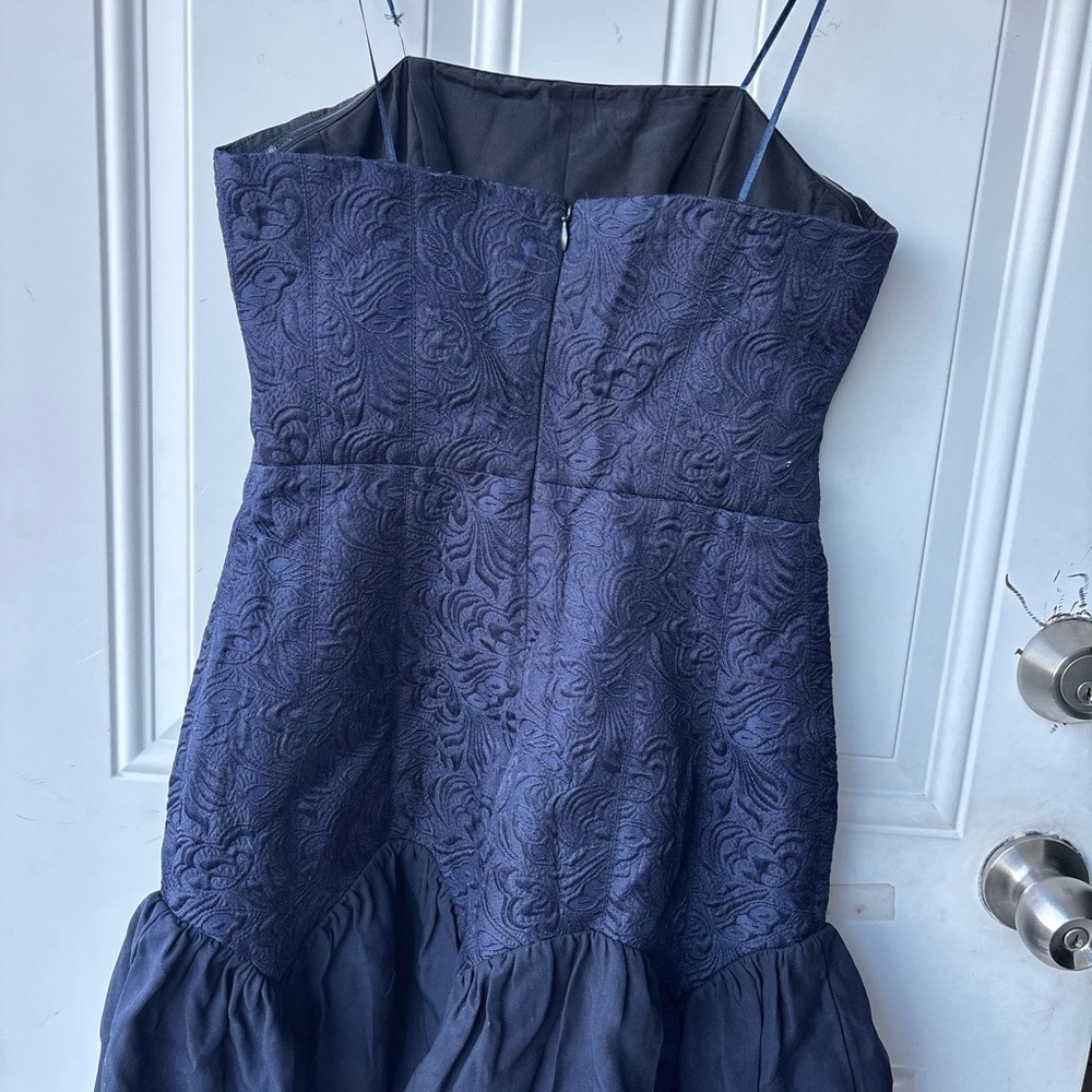 KEEPSAKE the Label Navy Strapless Textured Bustier Dress - Picture 2 of 10